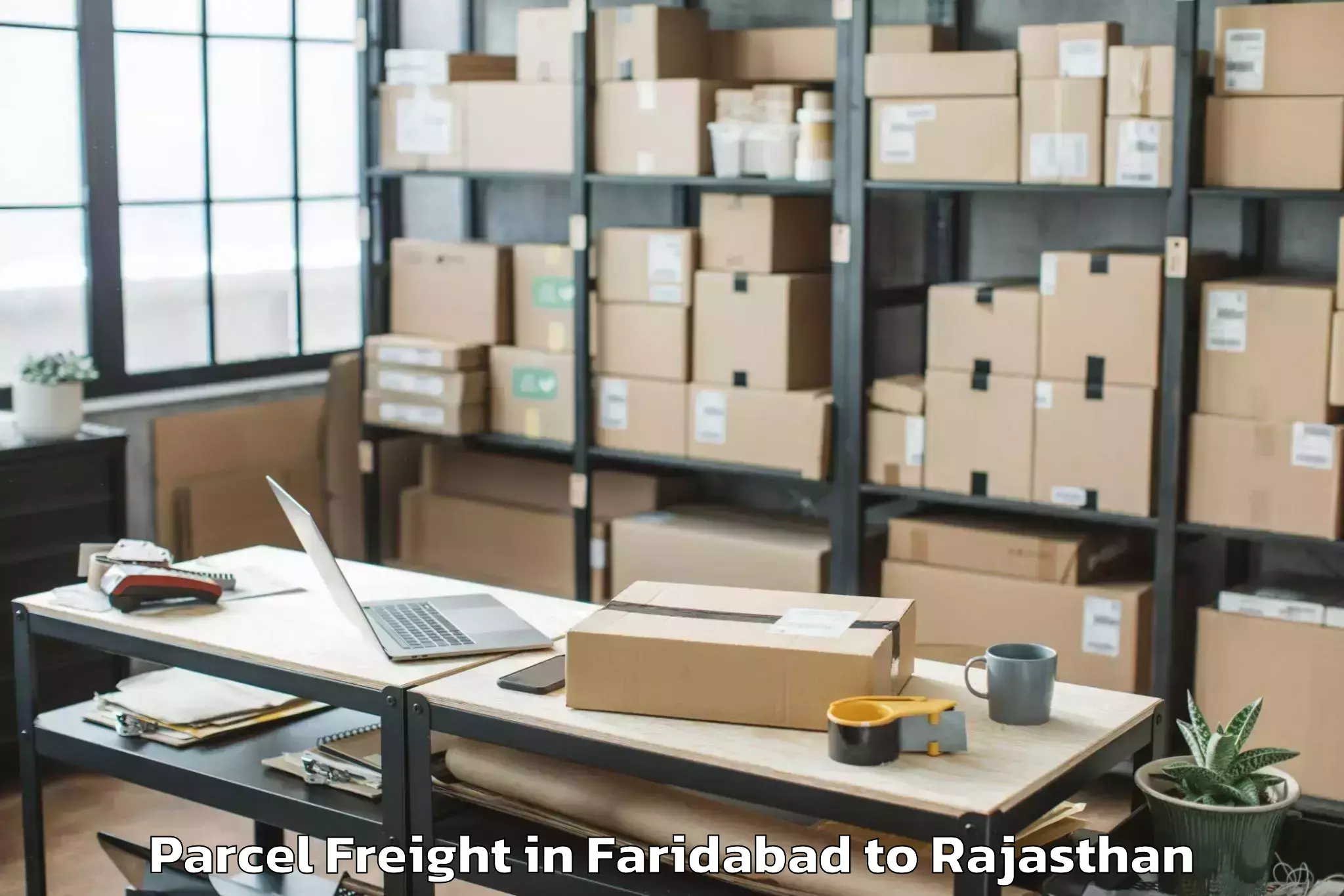 Reliable Faridabad to Khetri Parcel Freight